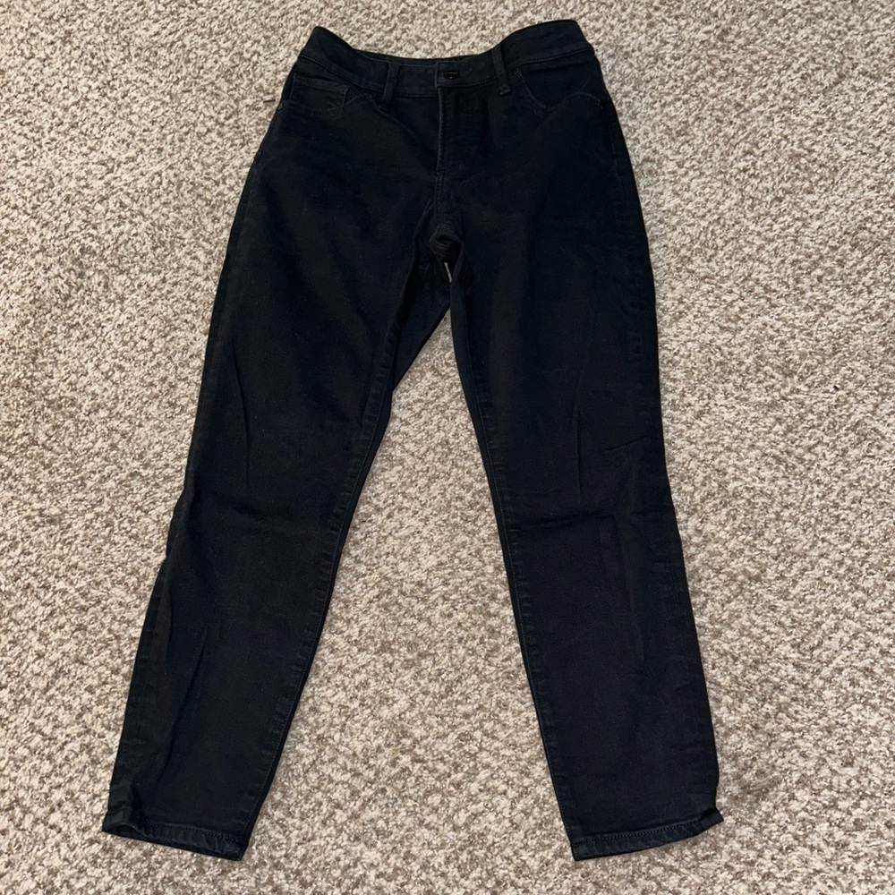 Black Curvy Skinny Mid Rise Jeans - Express - Women’s 2S